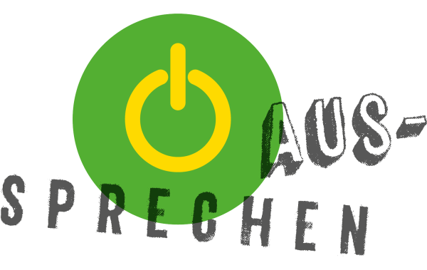 AUS-SPRECHEN  (Illustration mit Aus-Schalter)